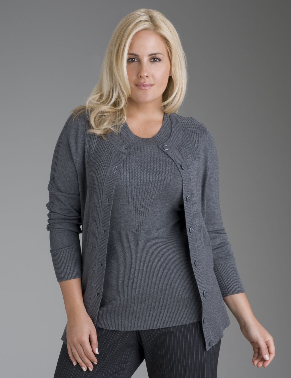 Ultra-soft cable cardigan