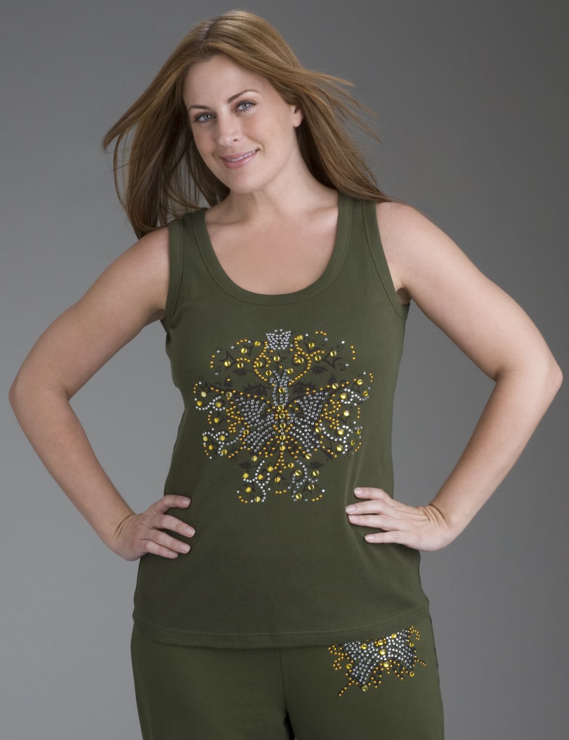 Butterfly knit tank