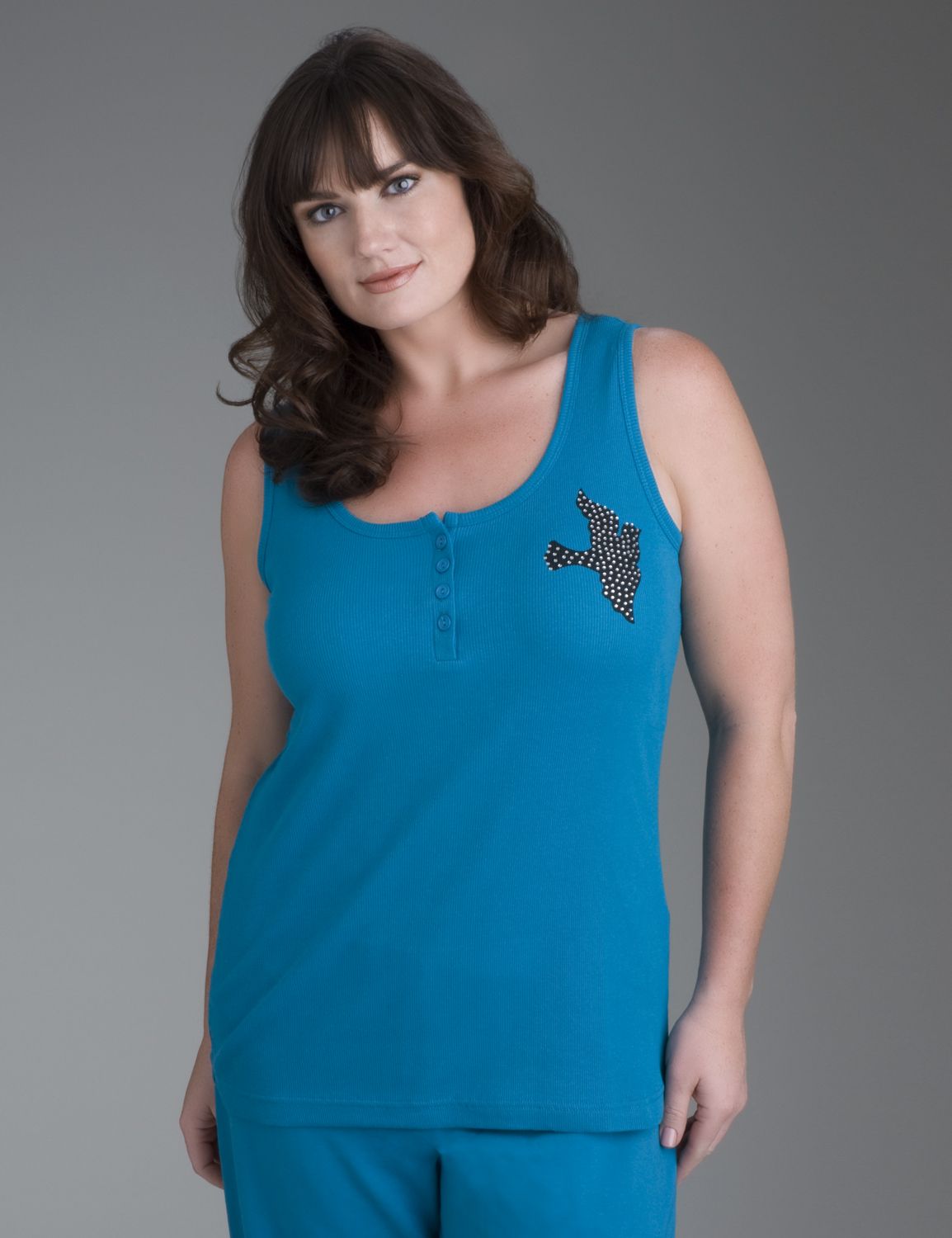 Hope print ribbed tank::Tops~~sale tops & sweaters