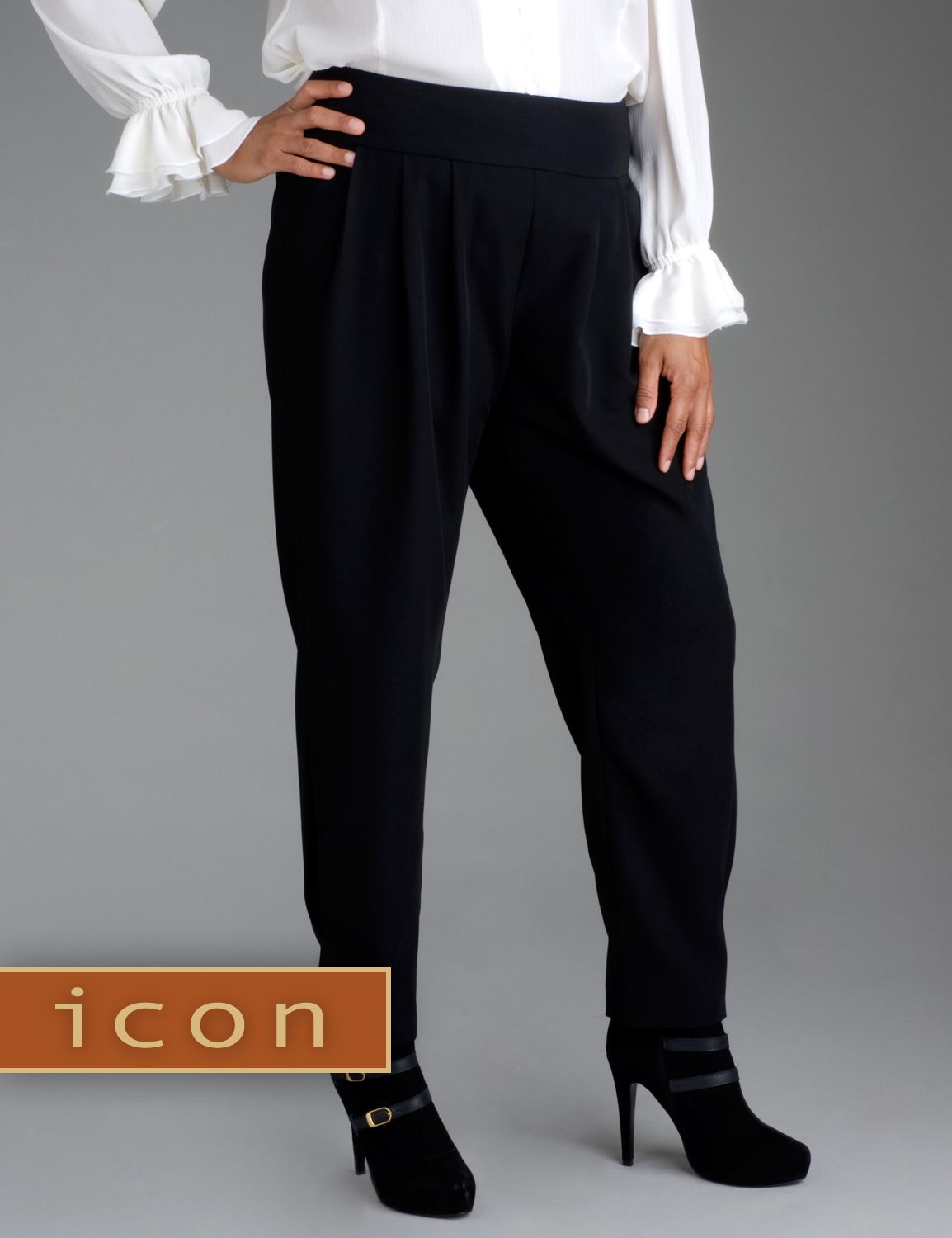Lane Bryant Harem waist pant from our Icon Collection