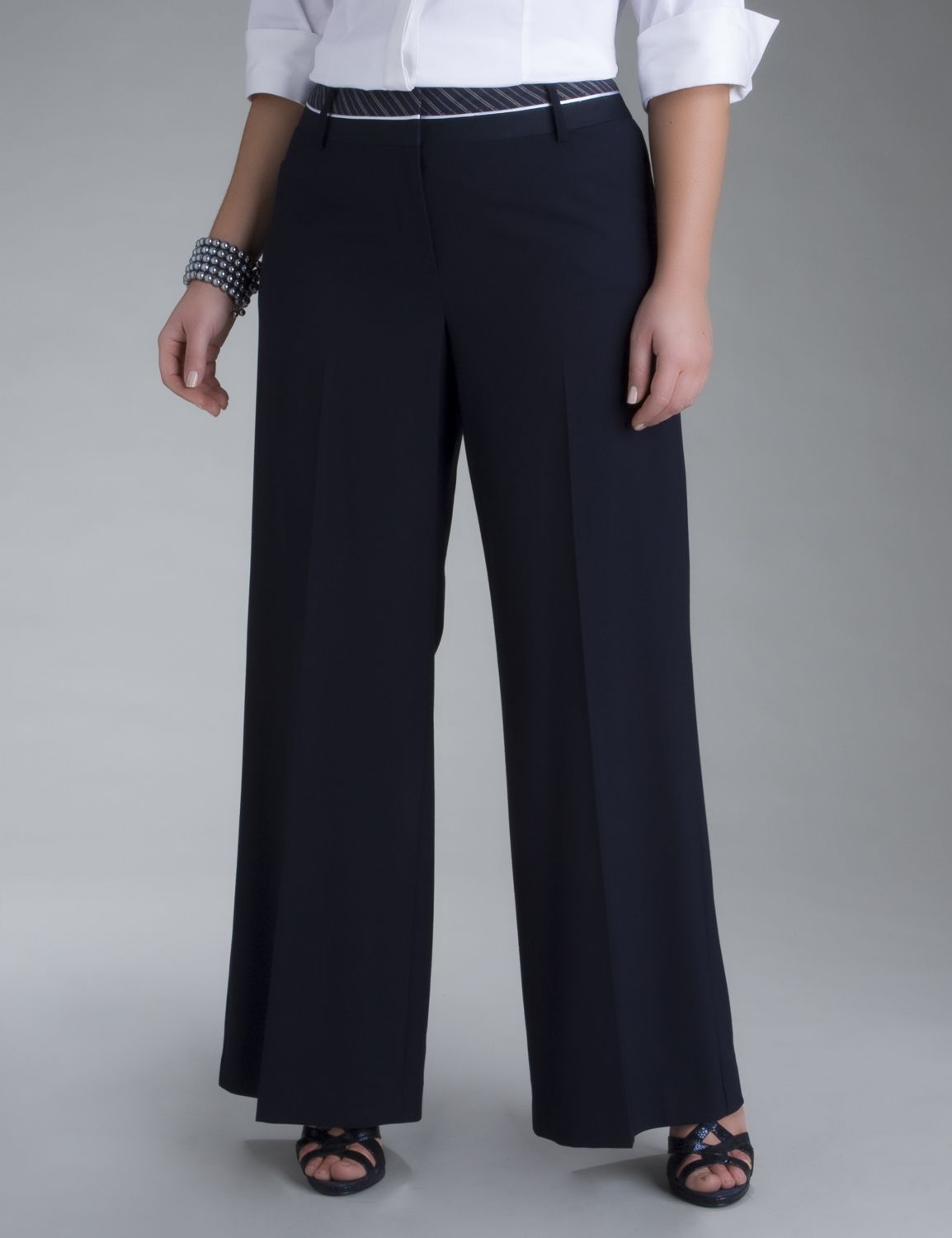 Wide leg dress pant