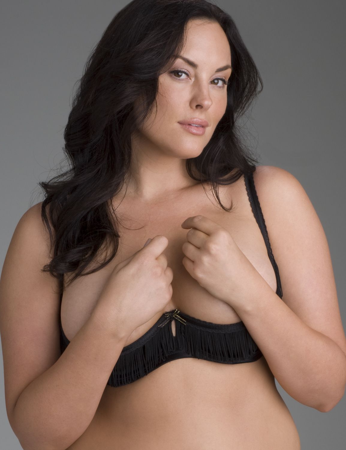 Fringed quarter cup bra::Sexy Lingerie