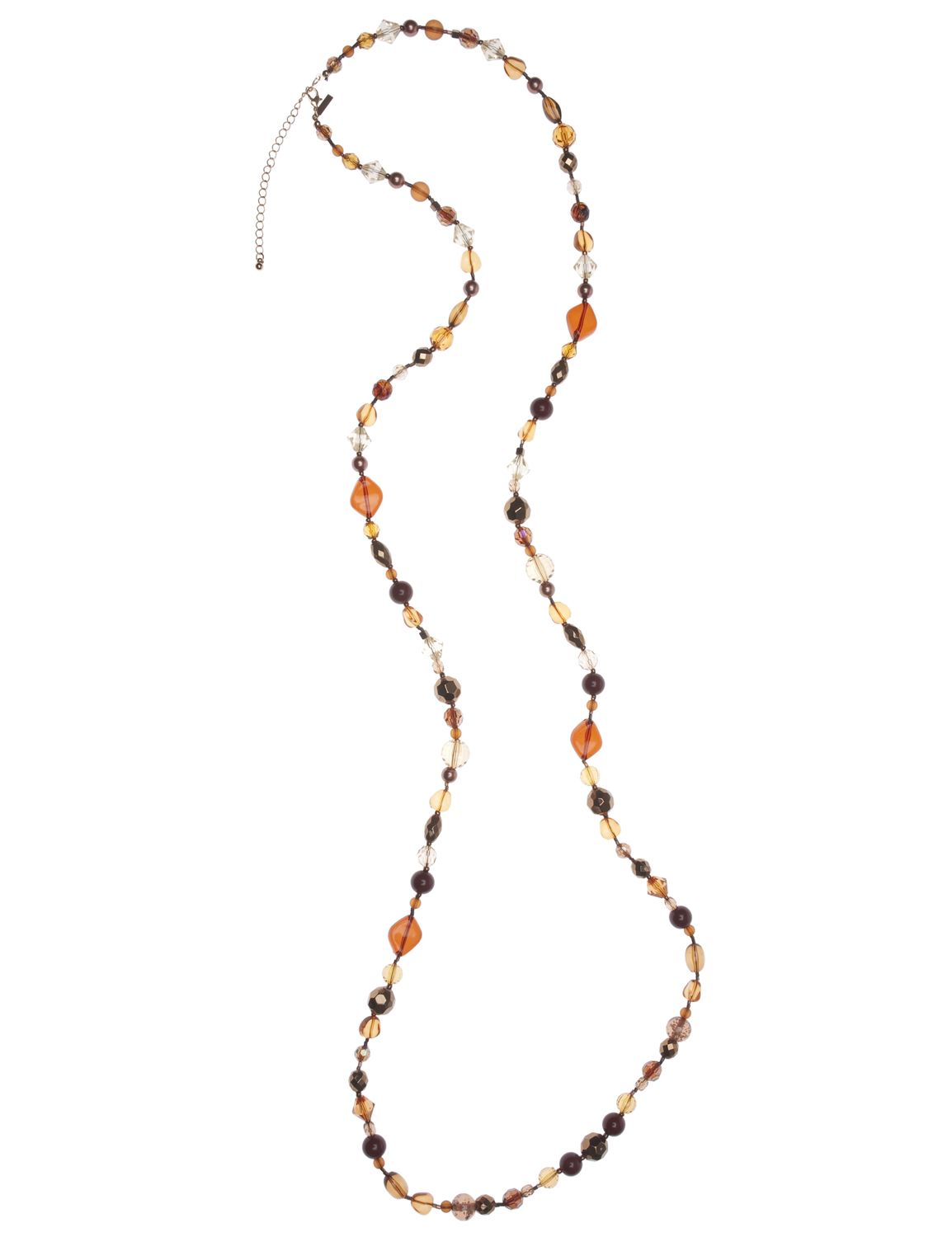 Extra long beaded necklace::Jewelry