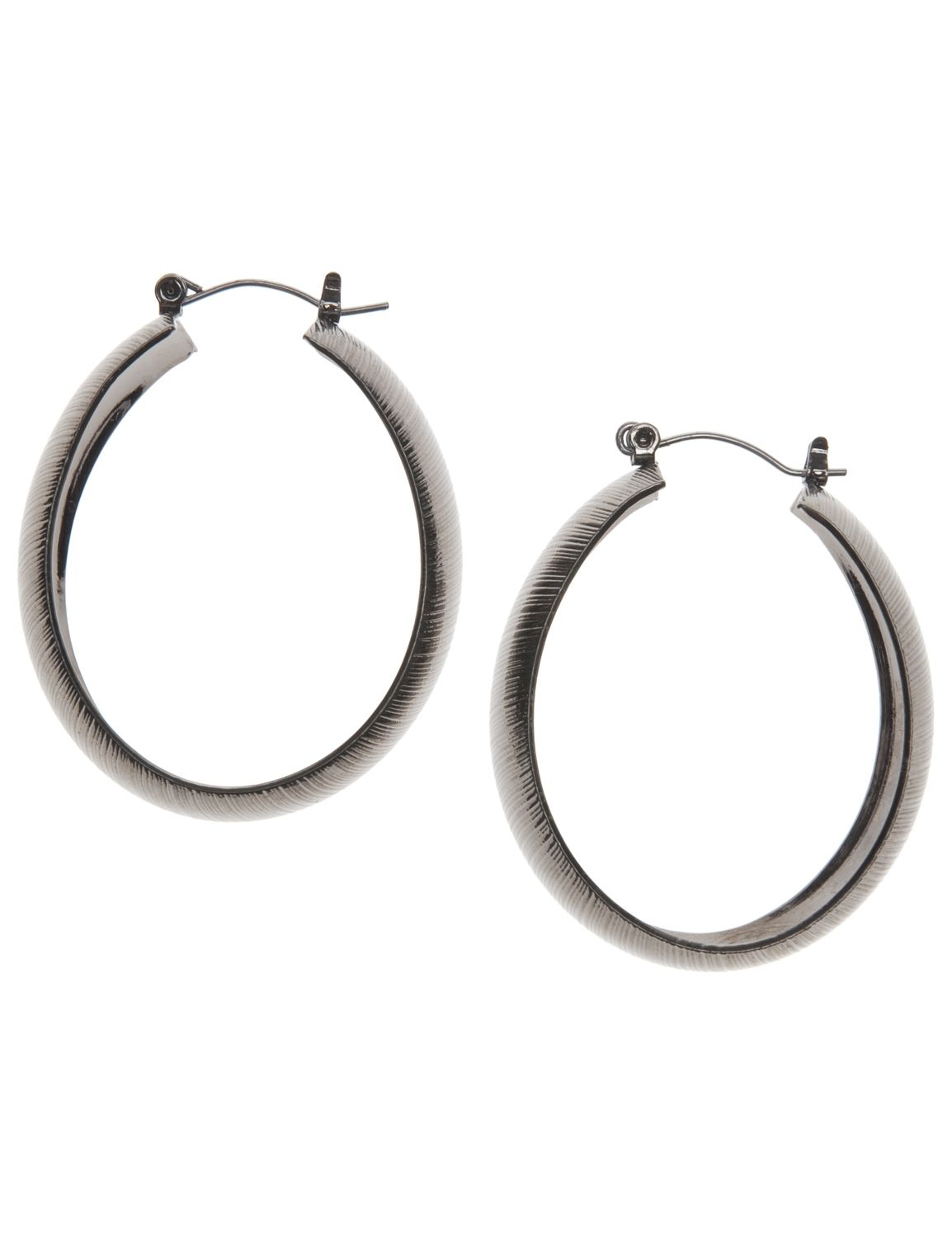 Oval hoop earrings::Jewelry~~earrings