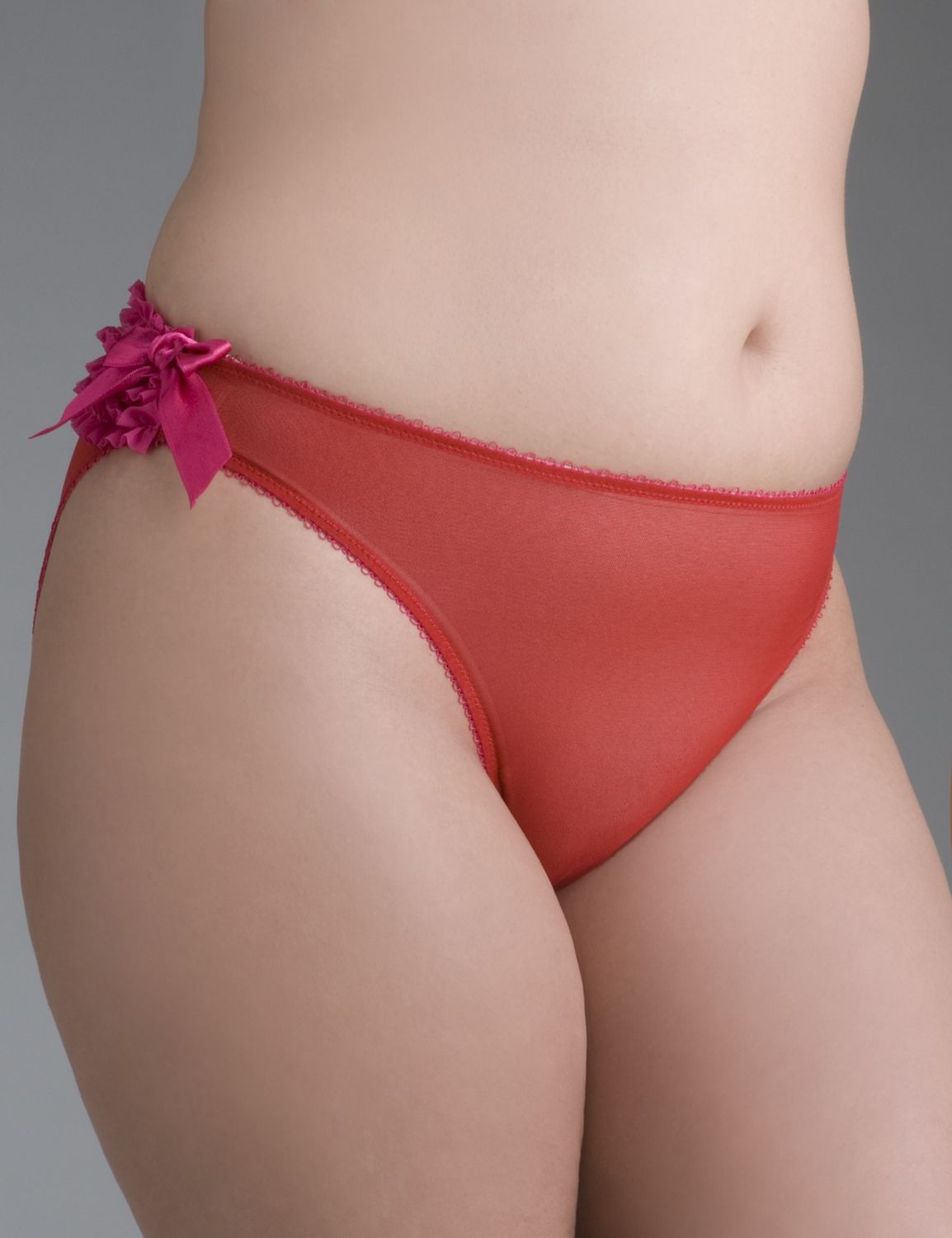 Lane Bryant Ruffle trim string bikini