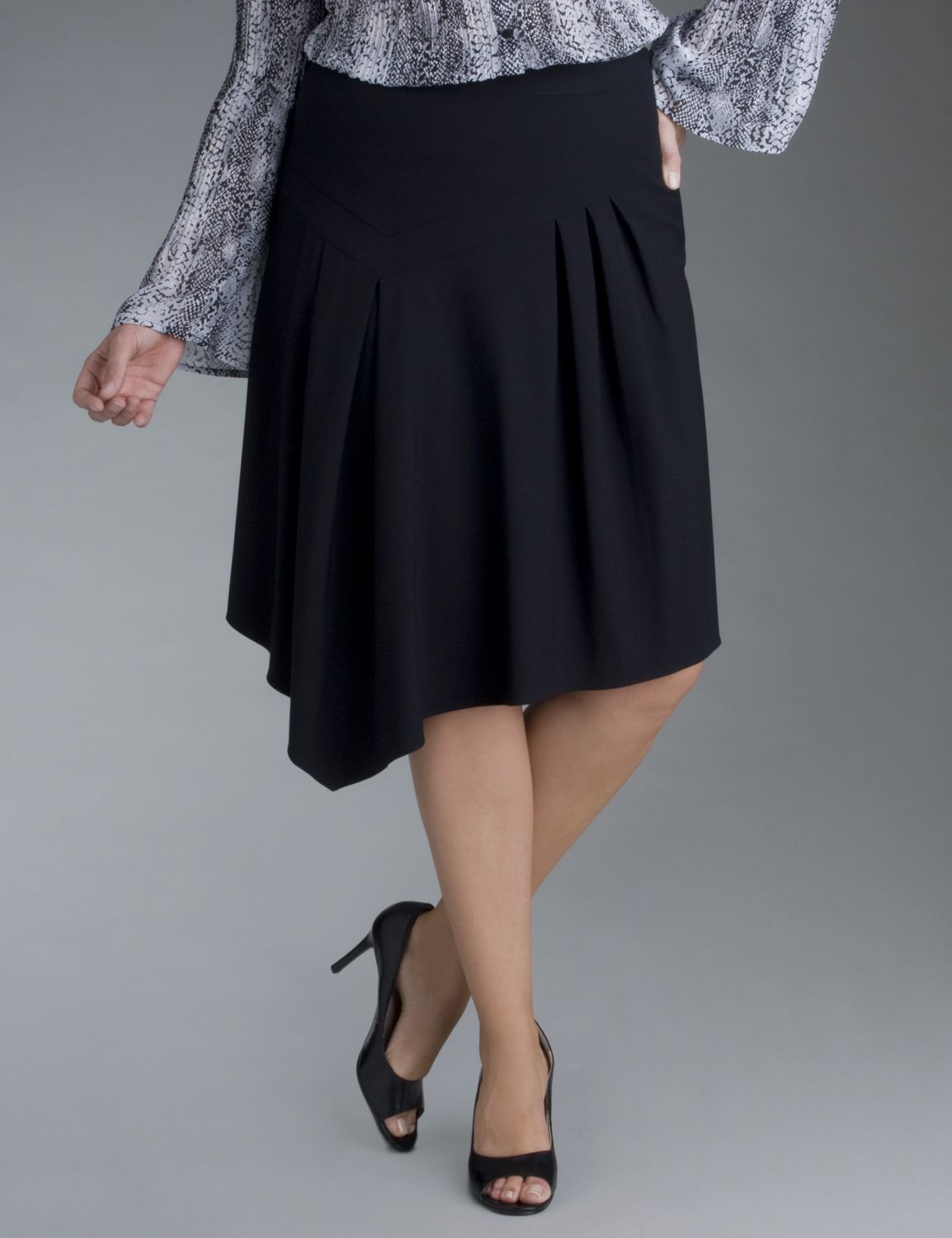 Gored skirt plus size skirt