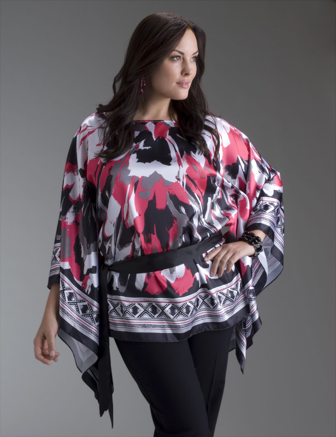 Brushstroke kimono top::New Arrivals~~tops