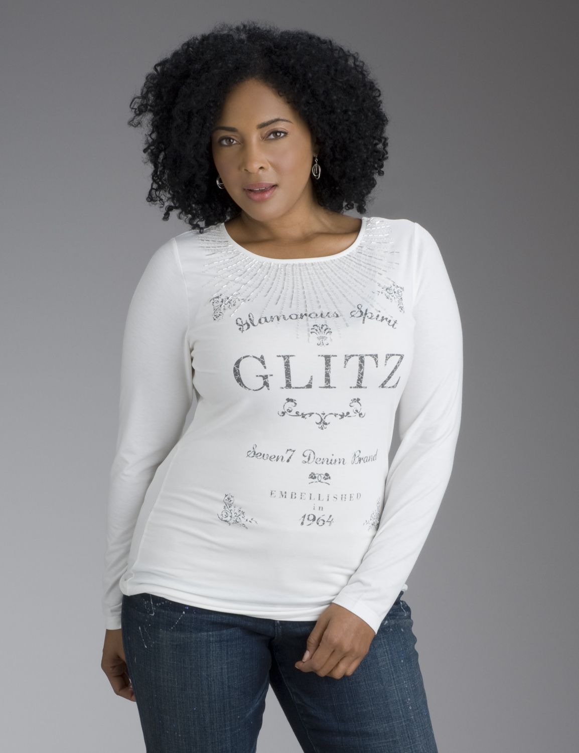 Seven7 glitz tee::Tops~~tees & knit tops