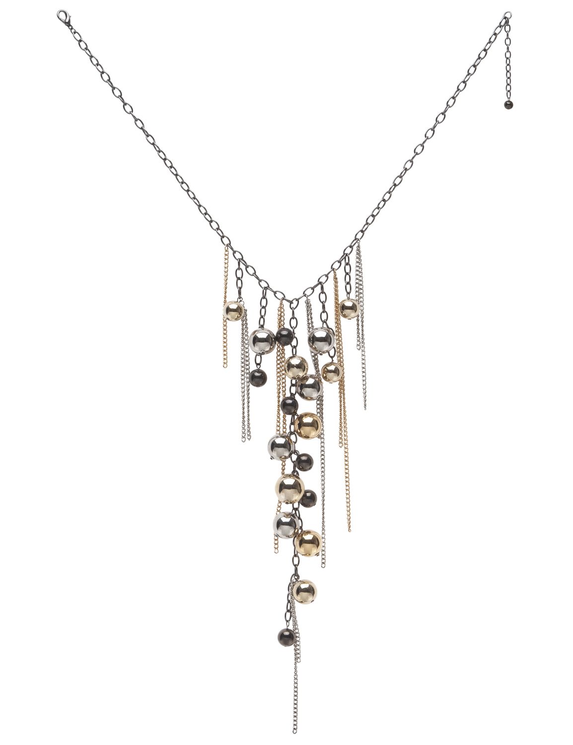 Ball and chain extra long necklace::Jewelry~~necklaces