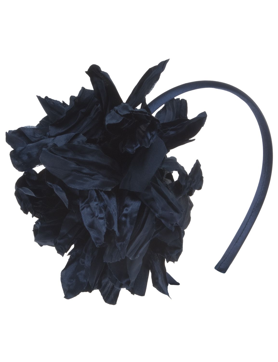 Large navy flower headband::New Arrivals~~accessories