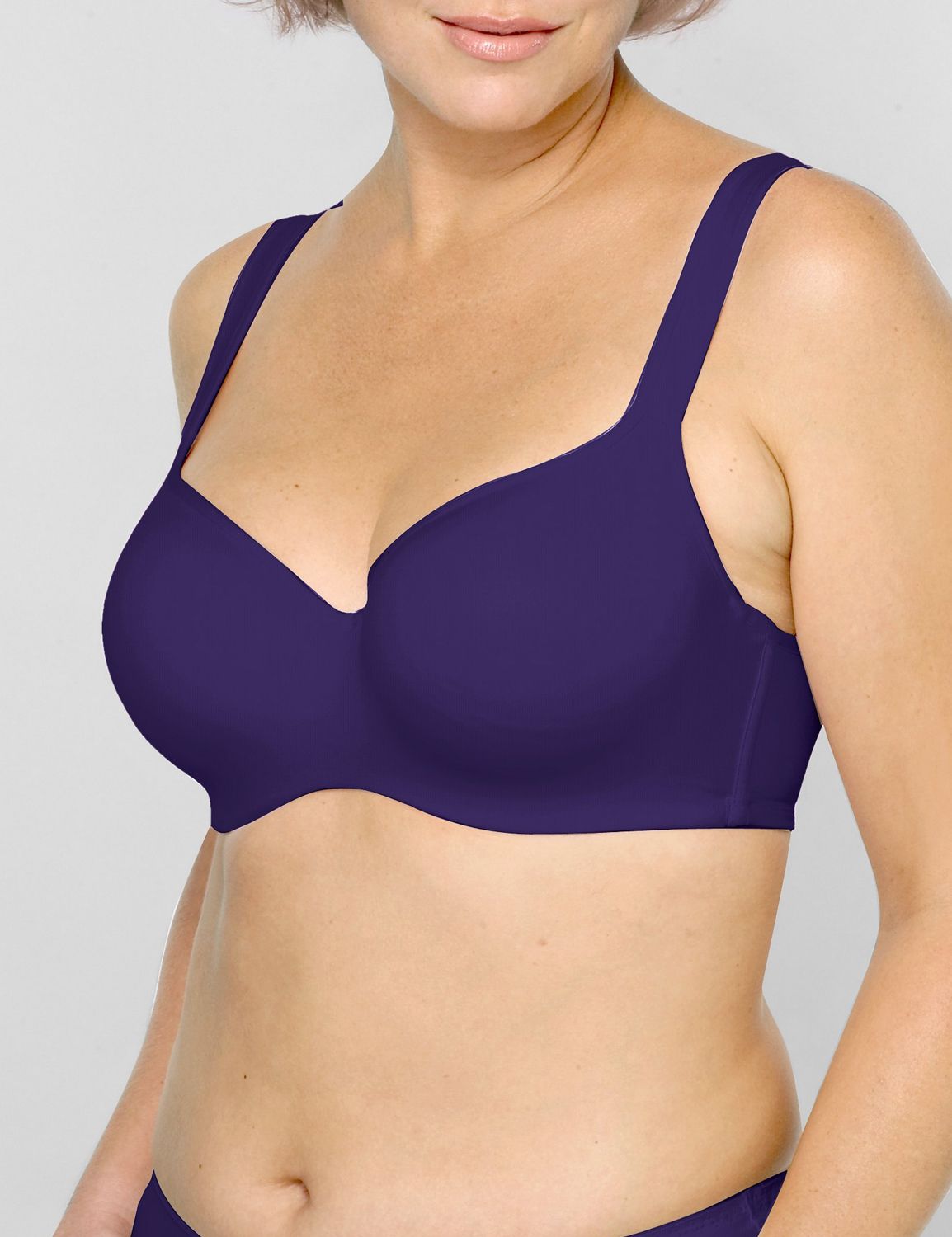 Smooth and seamless balconette bra::Bra Sizes F, G & H
