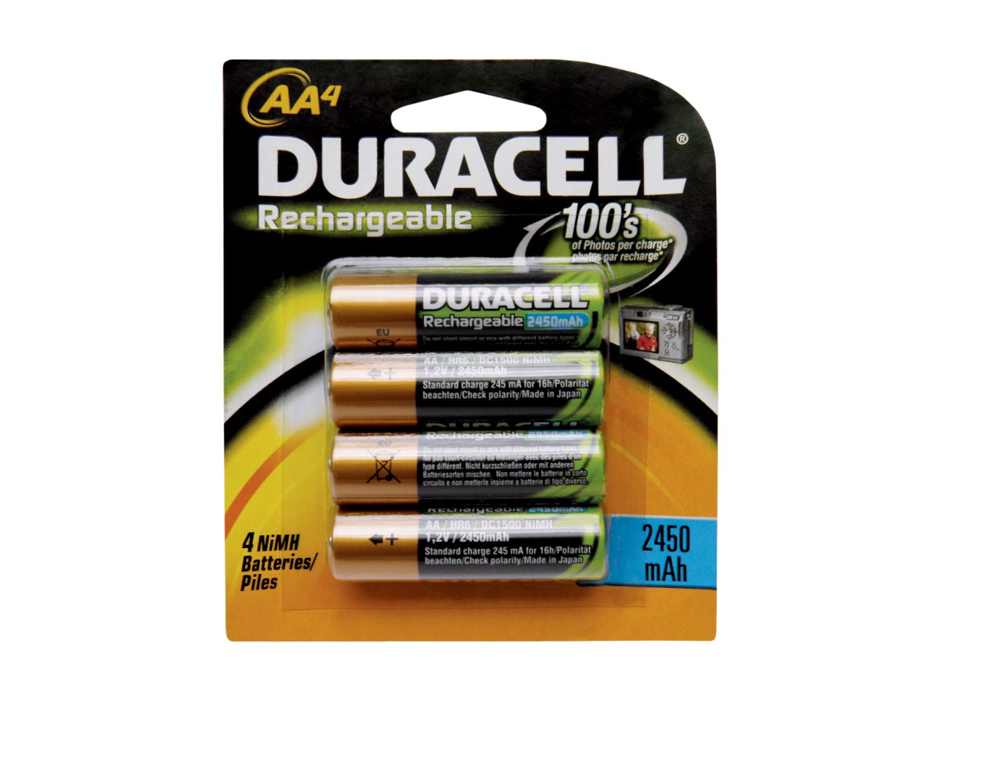 Duracell Rechargeable AA Batteries 4-pack