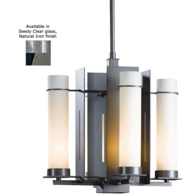 New Town Four Light Chandelier with Glass Options by Hubbardton Forge - OPEN BOX RETURN