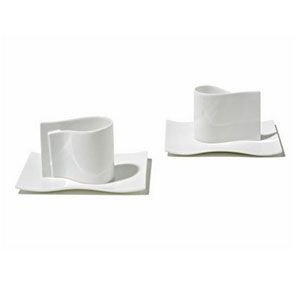 E-Li-Li Mocha Cup and Saucer (set of two) by Alessi