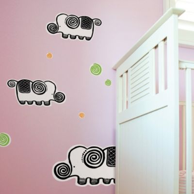 Elephant Re-Stik Wall Graphic by Blik