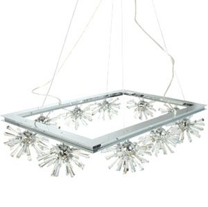 Lenka 60 Rectangular Crystal Chandelier by Eurofase