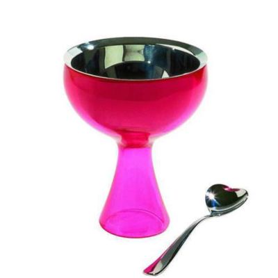 Big Love Ice Cream Bowl with Spoon by Alessi