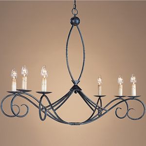 Cheshire Oval Chandelier by Currey and Company