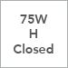 75W Halogen Closed
