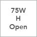 75W Halogen Open
