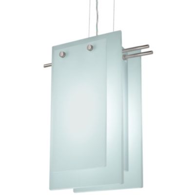 Suspended Glass B Pendant by Sonneman