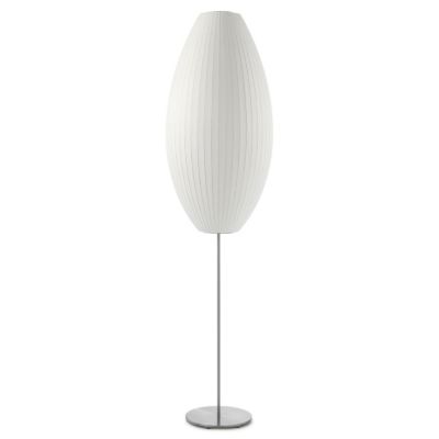 Cigar Bubble Lotus Floor Lamp by George Nelson
