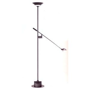 Torchiere with Feather Task Lamp by Sonneman