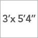 3' x 5'4