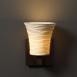 Limoges Round Flared Shade Wall Sconce by Justice Design
