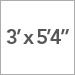 3 ft. x 5 ft. 4 in.