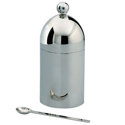 Aldo Rossi Sugar Bowl with Spoon by Alessi