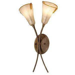 Fiore 2 Stem Wall Sconce by Bacchus Glass