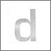 Letter 'D'