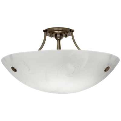 Hemisphere Grande Semi Flushmount by LBL Lighting