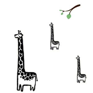 Giraffe Re-Stick Wall Graphic by Blik