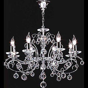 Orbiter 8 Light Chandelier by James R Moder