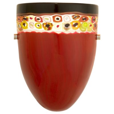 Greca Red Sconce by Oggetti Luce