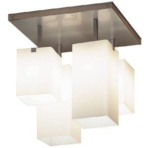 Cubox 3 Four Light Flushmount by Illuminating Experiences