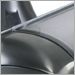 Brushed Aluminum with Gray Over Clear blades