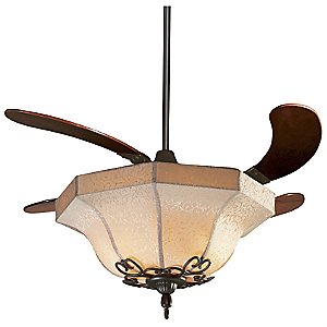 Air Shadow Ceiling Fan with Fabric Shade by Fanimation
