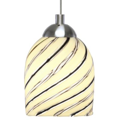 Bimbi White Spiral Pendant by Oggetti Luce