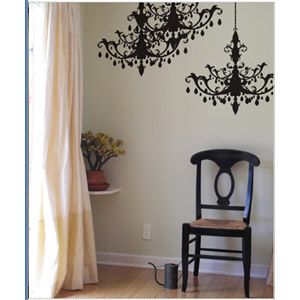 Chandelier Wall Graphic by Blik