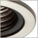 Black Baffle with Brushed Nickel Trim