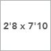 2'8 x 7'10