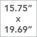 15.75 x 19.69 inch