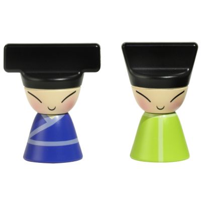 King & Queen Chin Set of 2 Magnets by Alessi