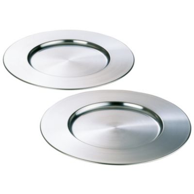TRAYAN Set of 2 Chargers by Blomus