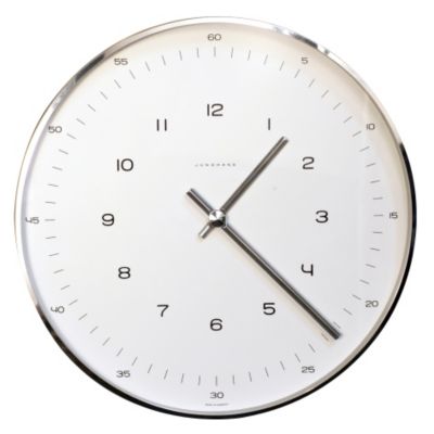 Max Bill Wall Clock with Numbers