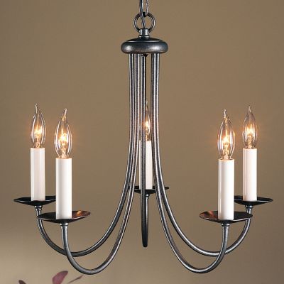 Simple Sweep Five Arms Chandelier by Hubbardton Forge