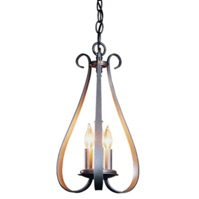 Sweeping Taper Three Arms Chandelier by Hubbardton Forge